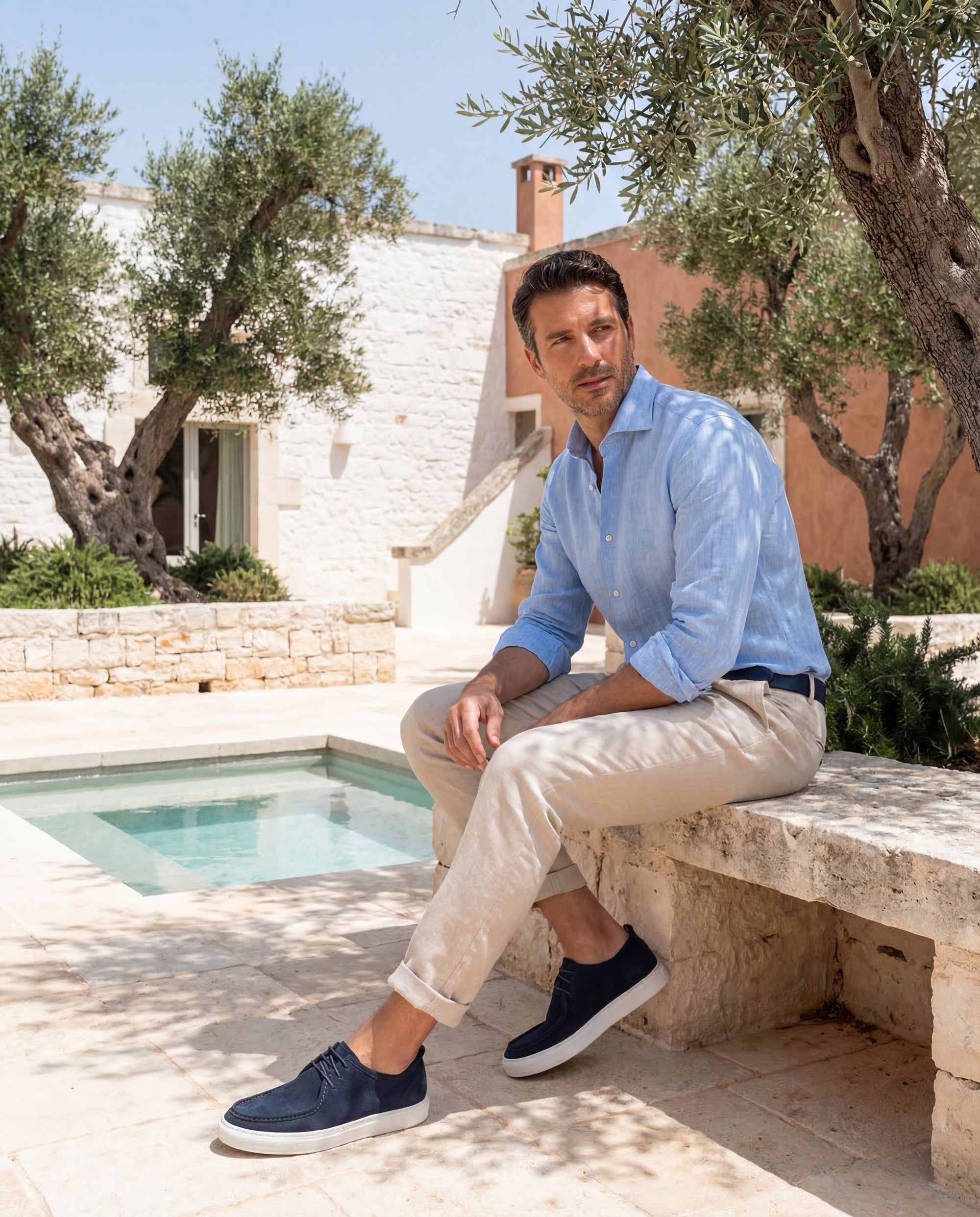 CISTERNINO - Navy Suede