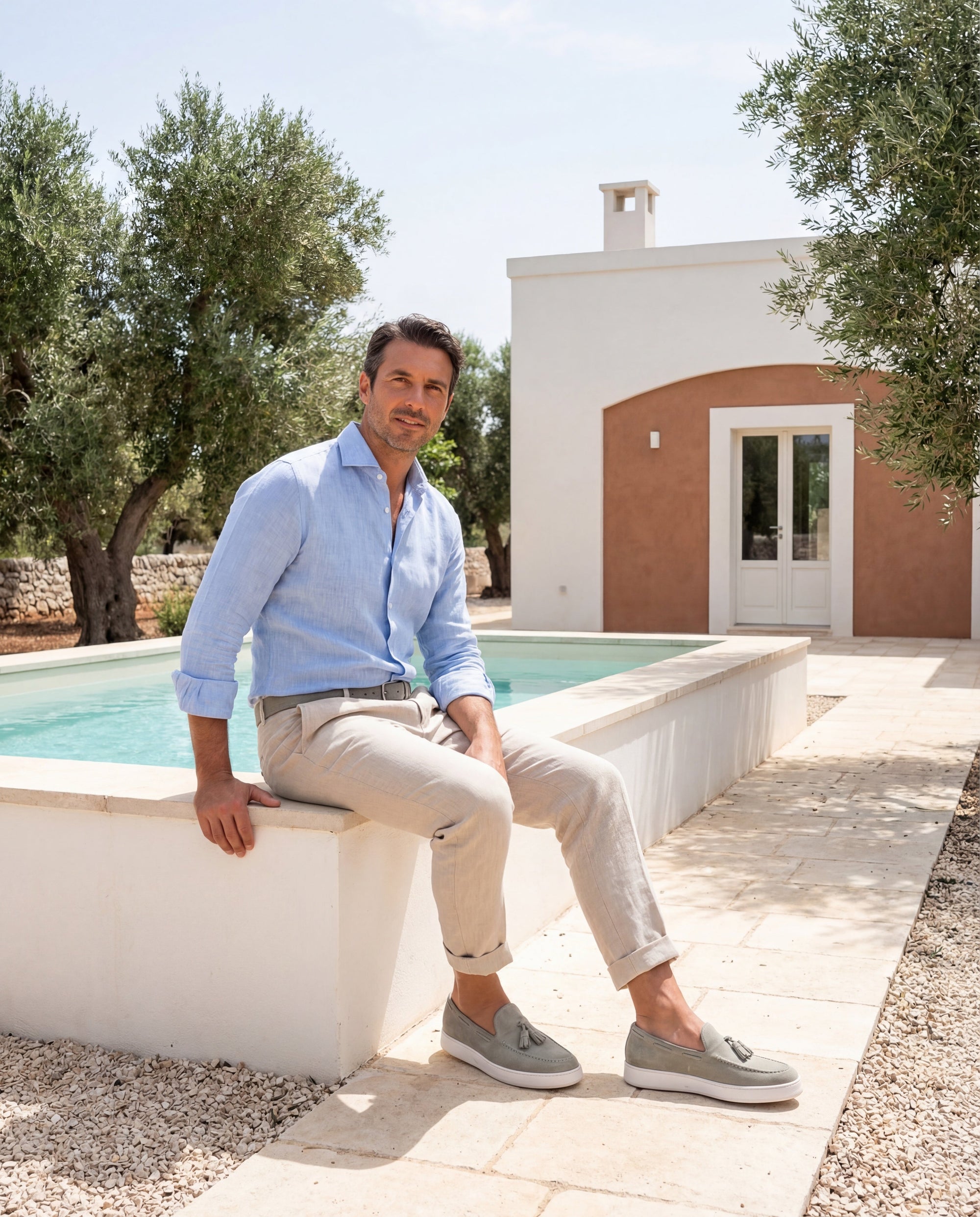 PORTO ROTONDO - Gray Suede