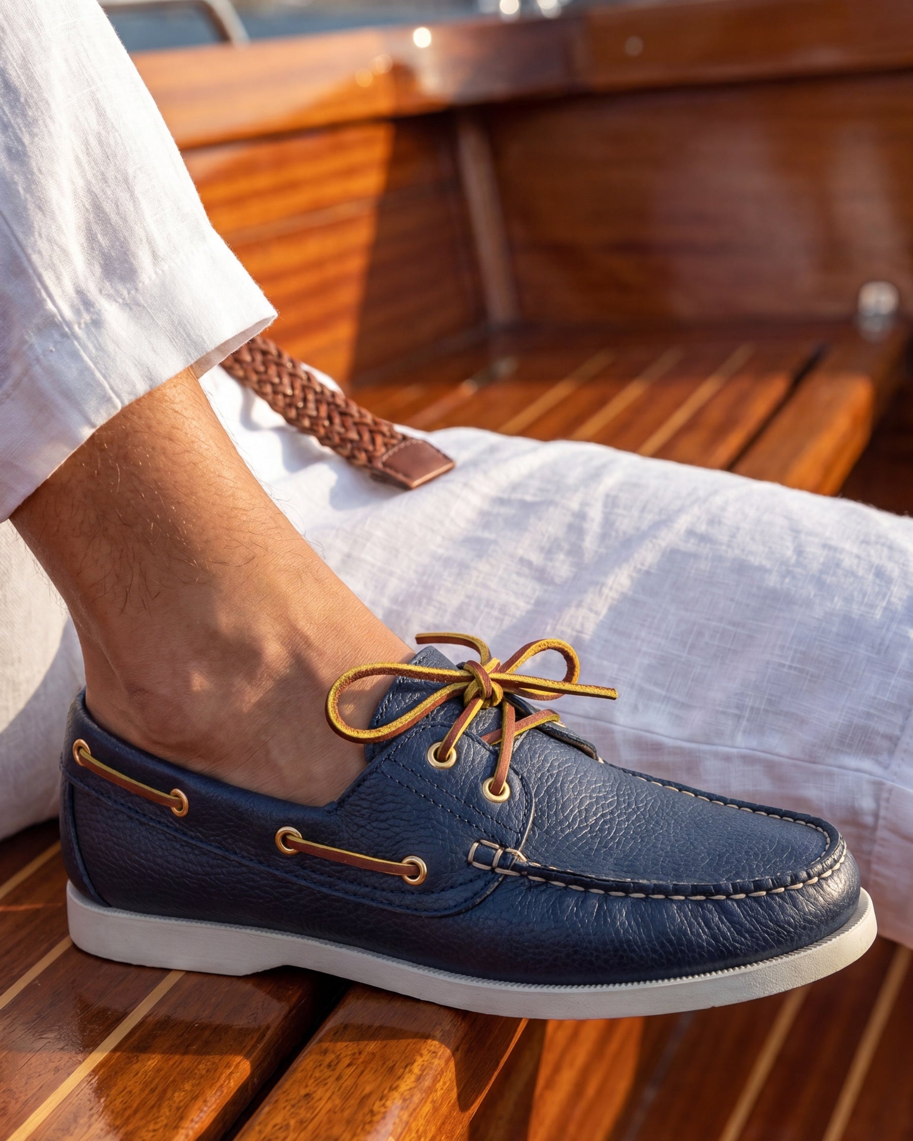 POSITANO - Navy Leather