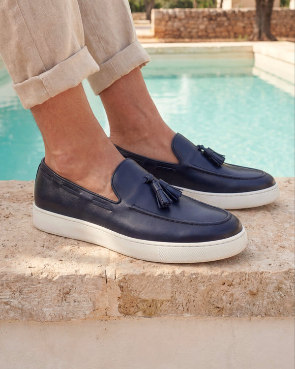PORTO ROTONDO - Navy Leather