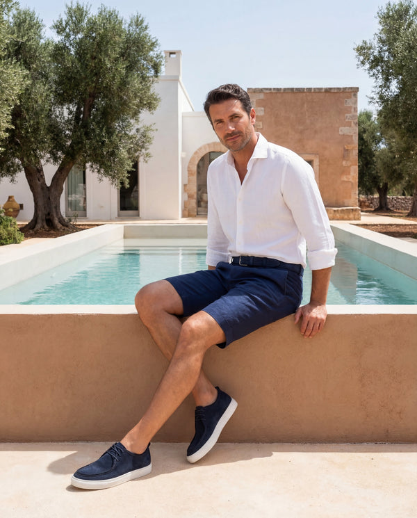 CISTERNINO - Navy Suede