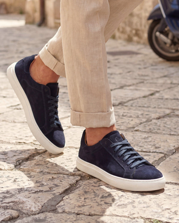 OSTUNI - Navy Suede