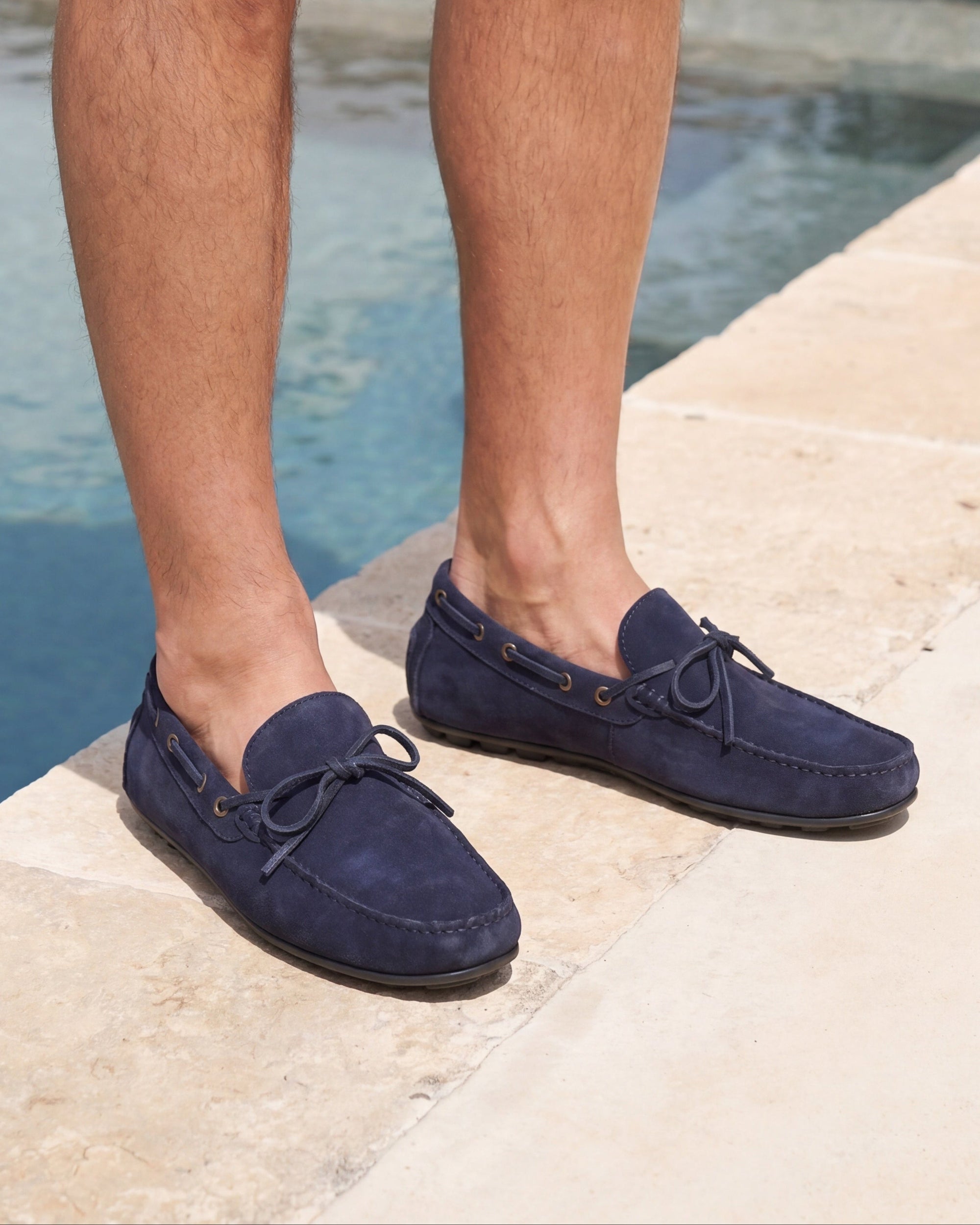 Monza - Navy Suede