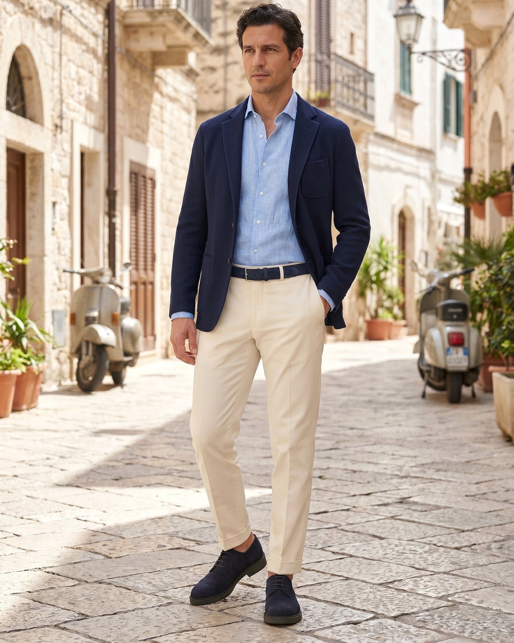 ALESSANDRIA - Navy Suede
