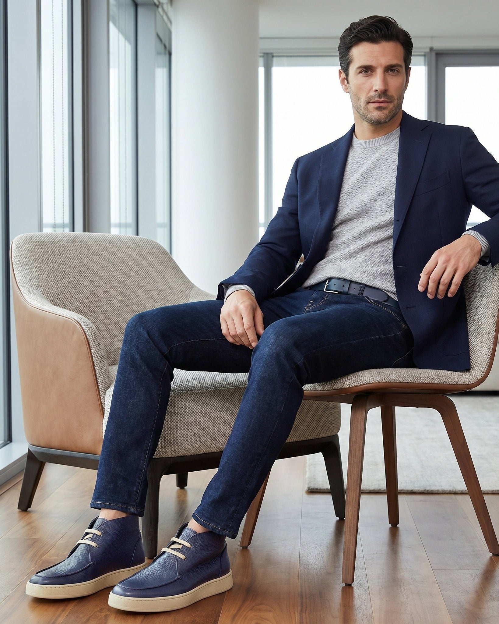 LEUCA - Blue Leather