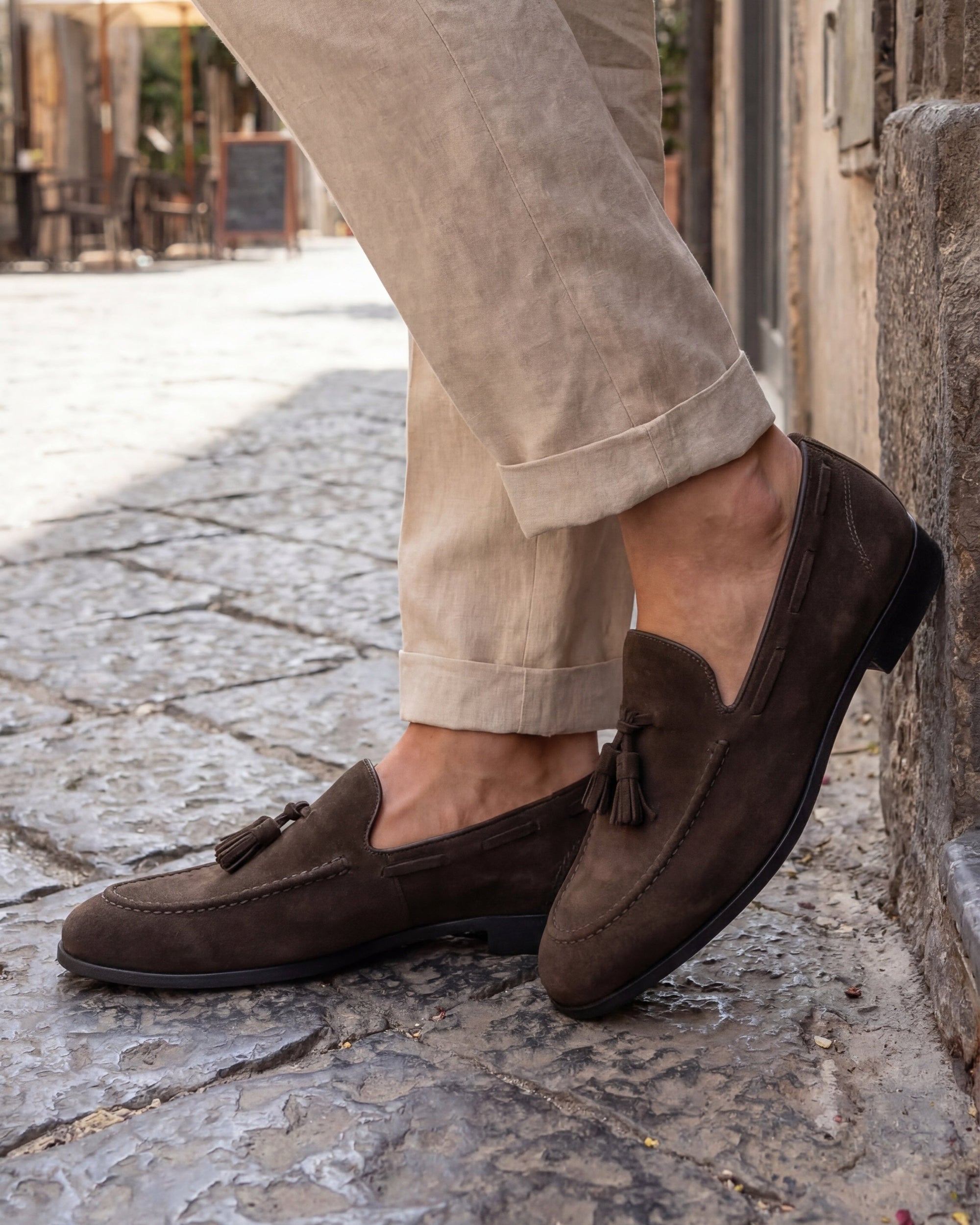 VULCANO - Brown Suede