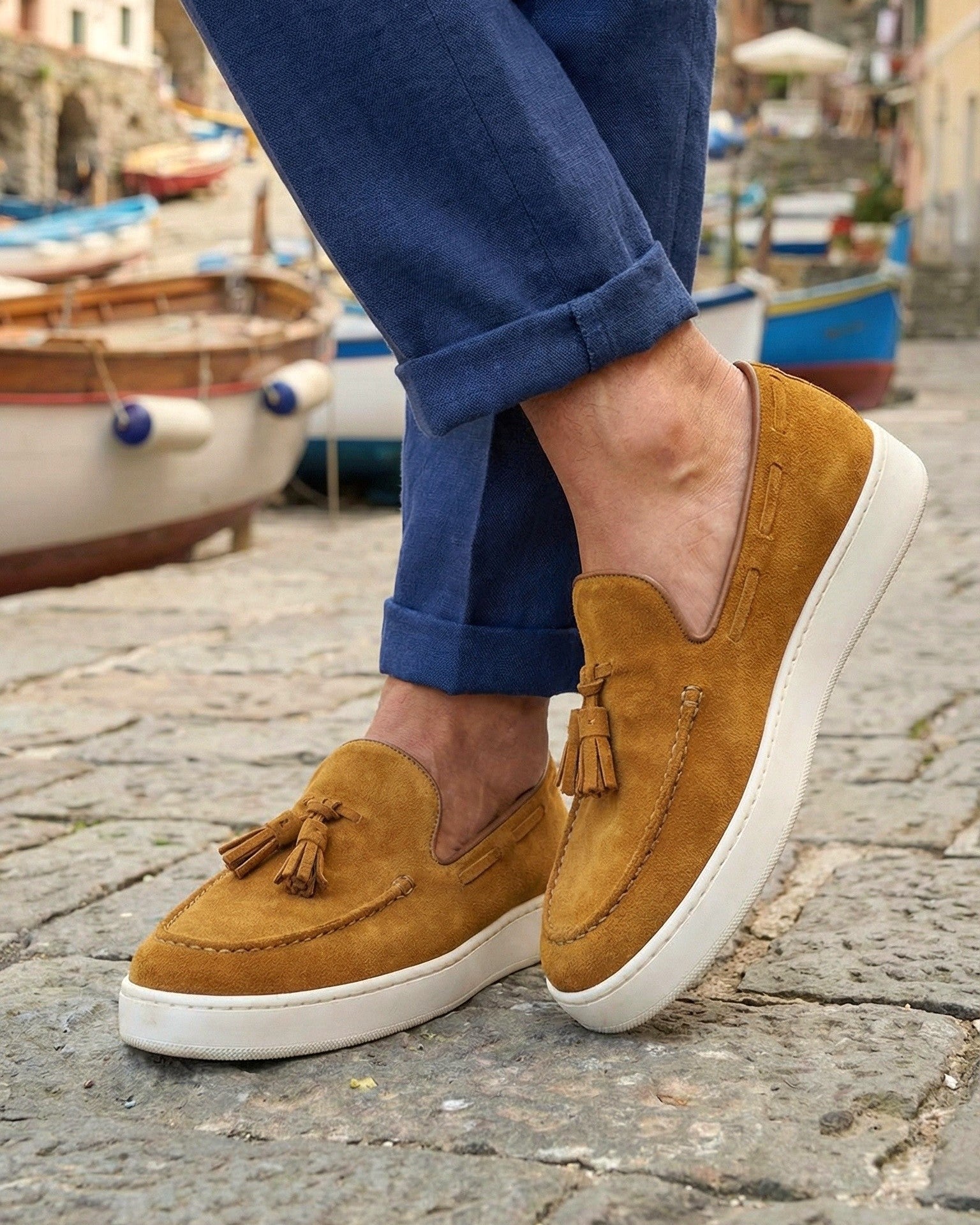 PORTO ROTONDO - Rust Suede