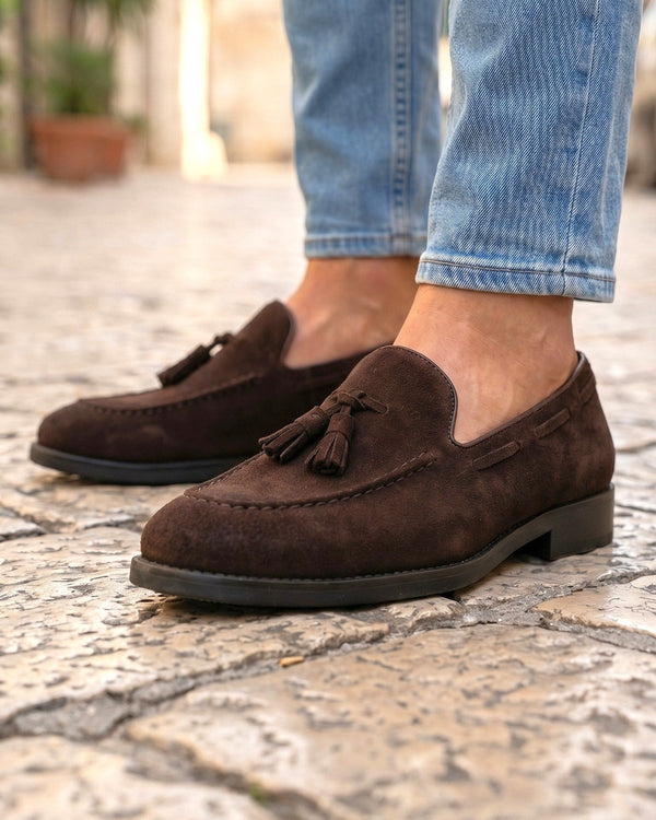 SAVELLETRI - Brown Suede
