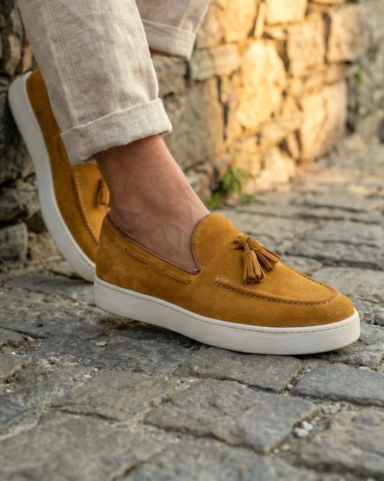 PORTO ROTONDO - Rust Suede