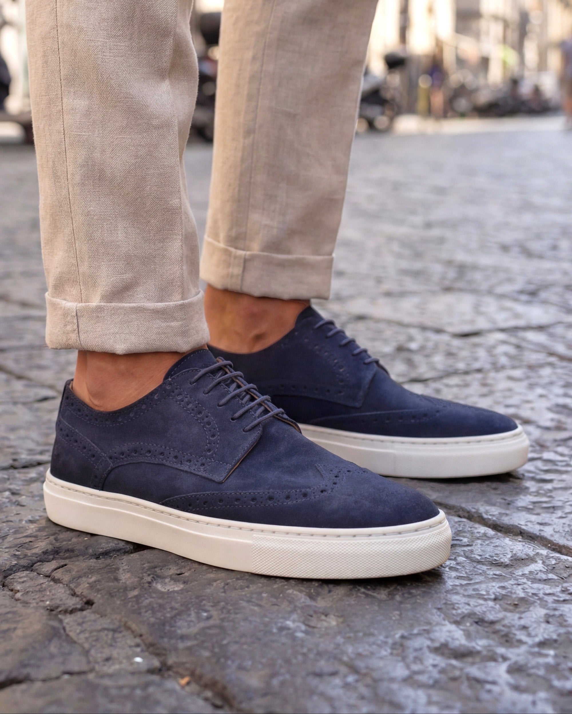 CAPRI - Navy Suede