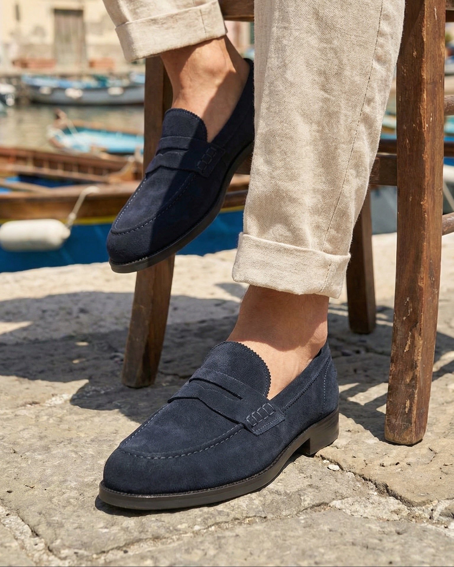 Dark VERNAZZA - Navy Suede