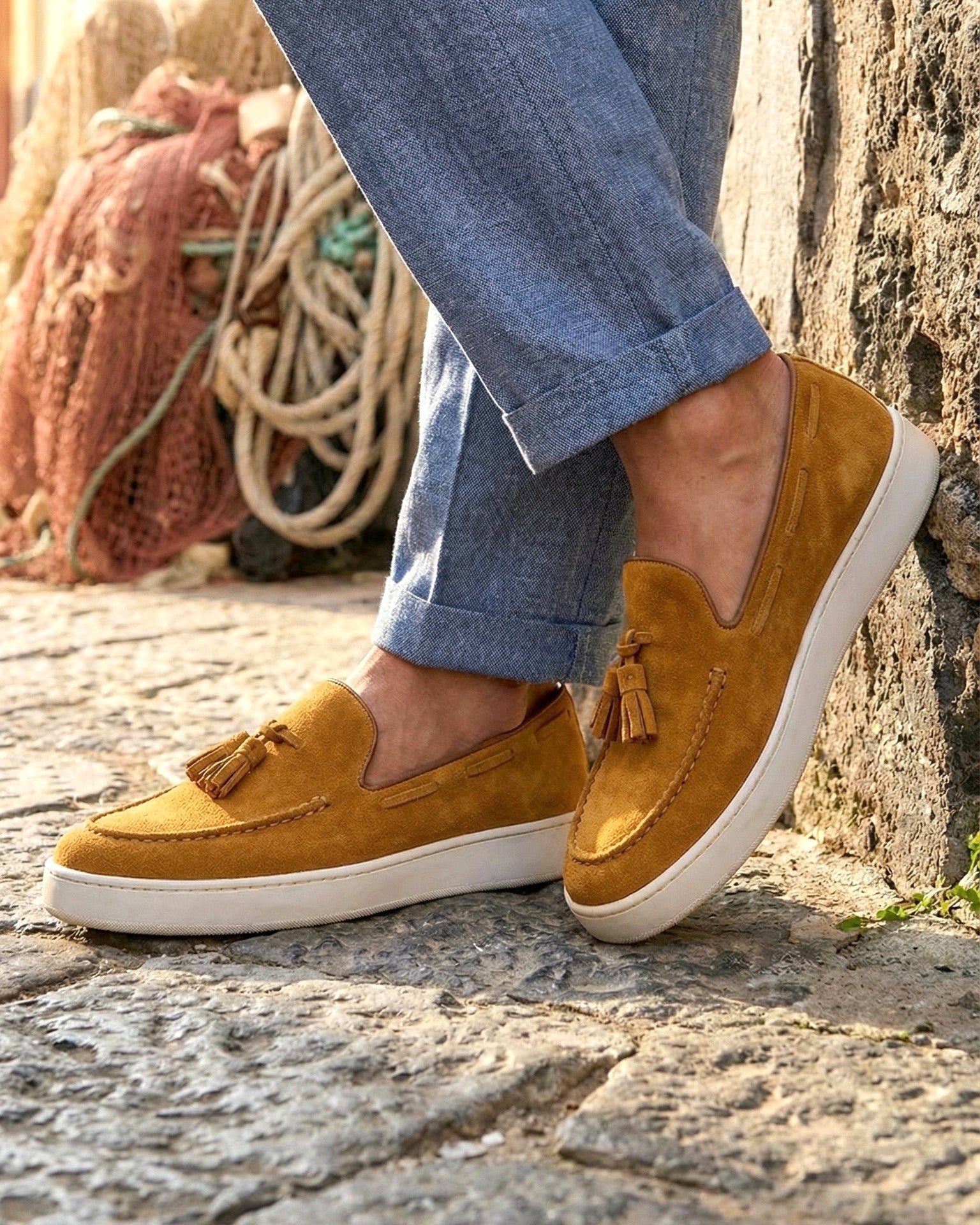 PORTO ROTONDO - Rust Suede