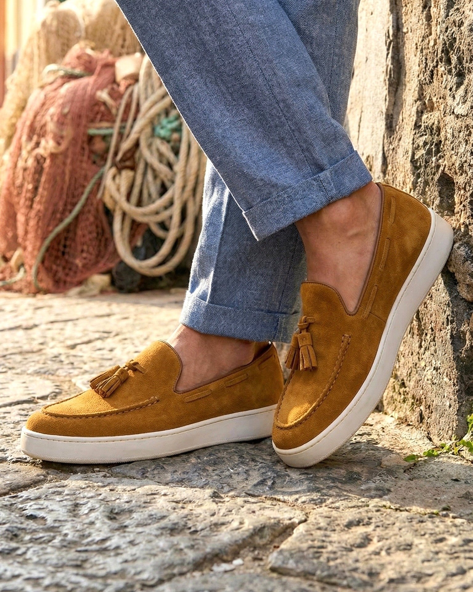 PORTO ROTONDO - Rust Suede