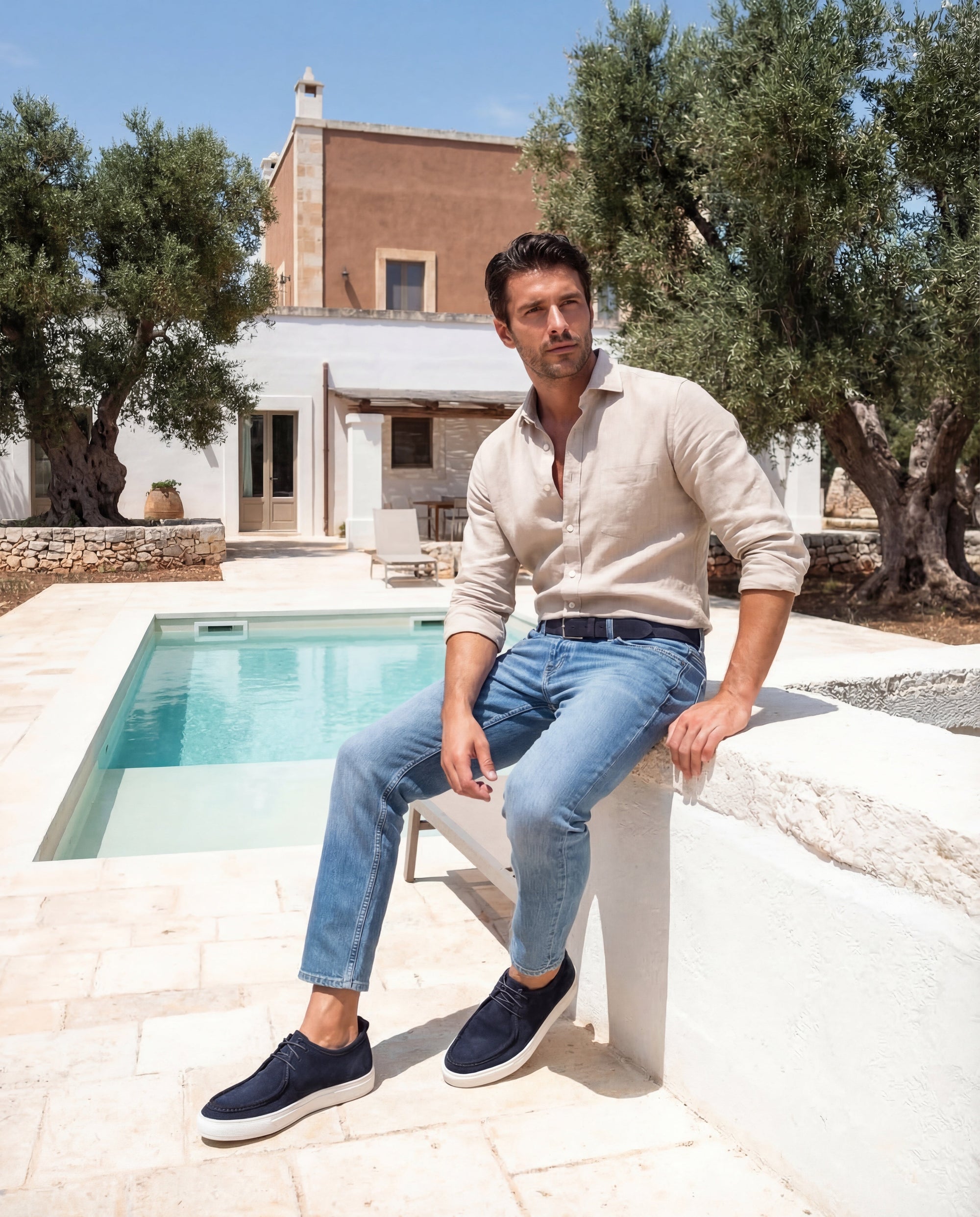 CISTERNINO - Navy Suede