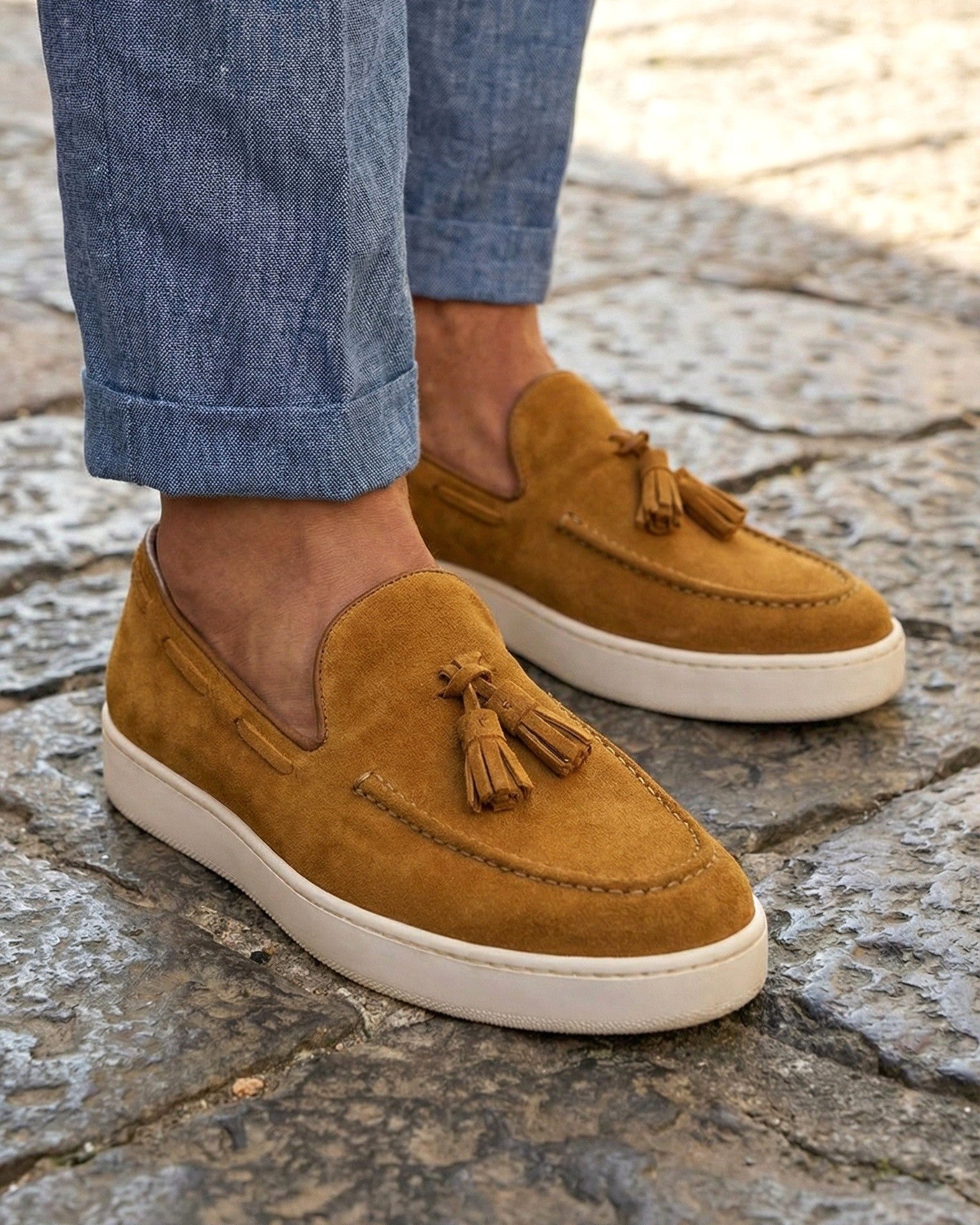 PORTO ROTONDO - Rust Suede