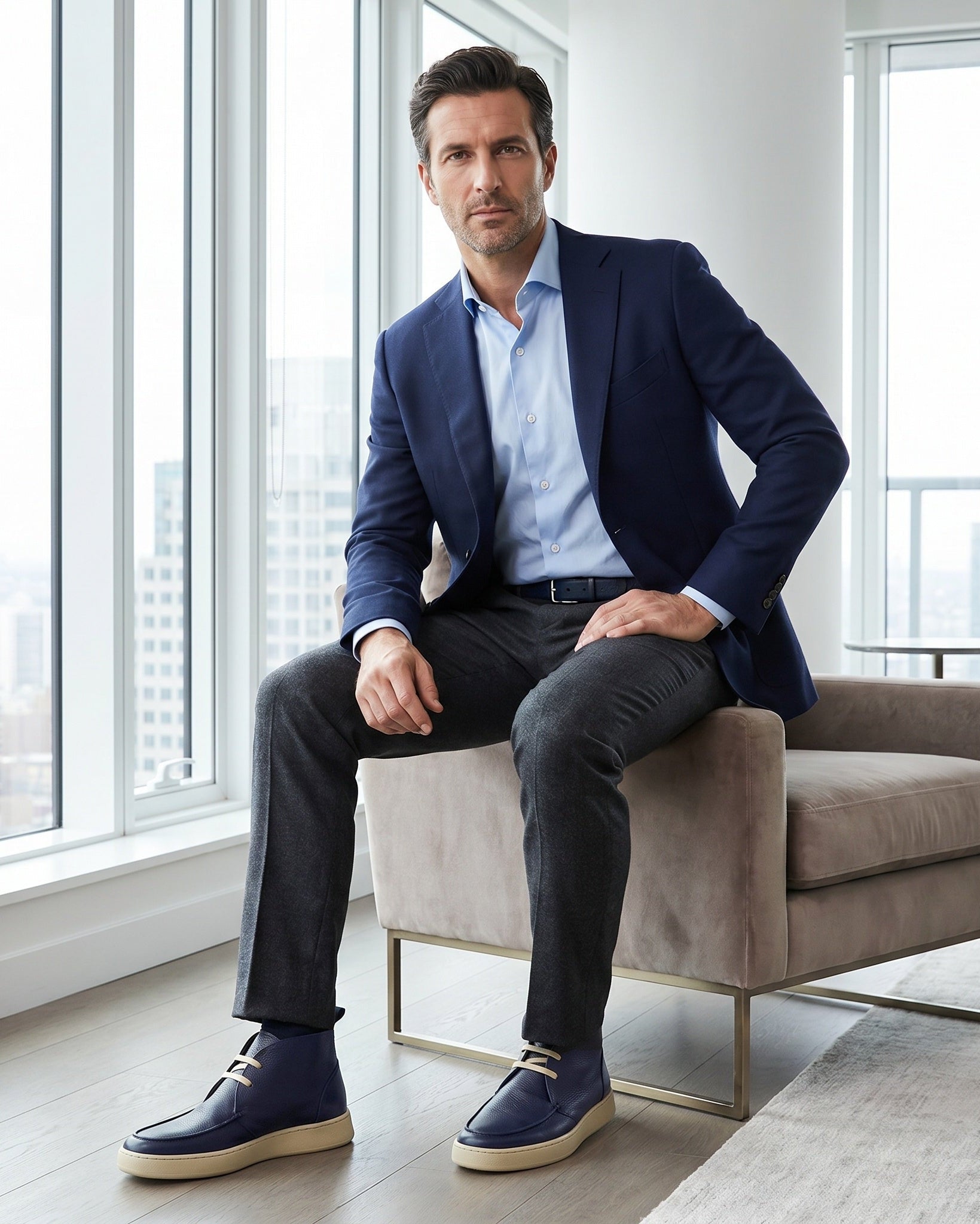 LEUCA - Blue Leather