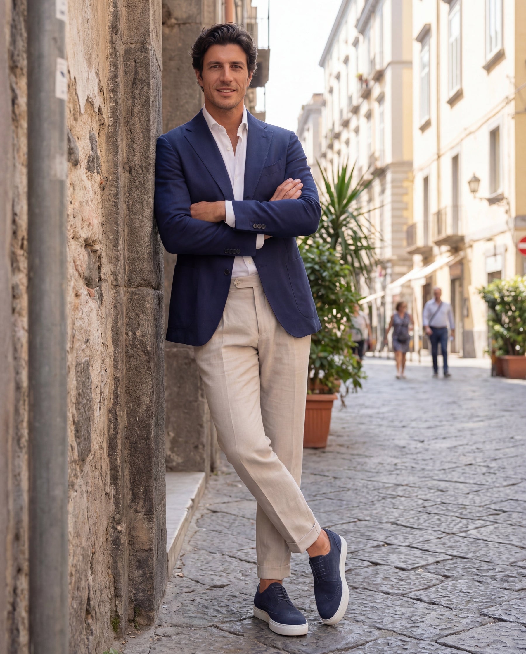 CAPRI - Navy Suede