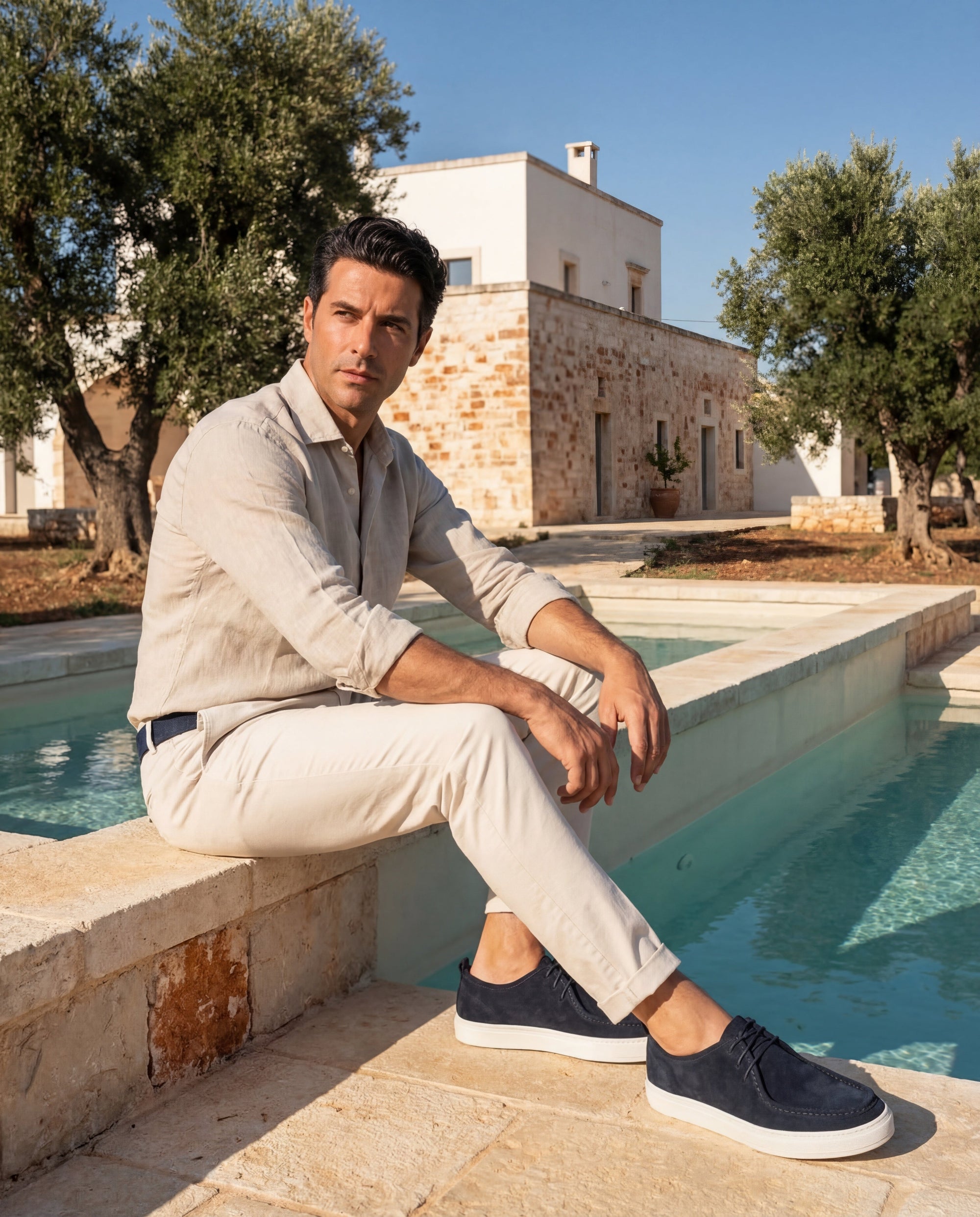 CISTERNINO - Navy Suede
