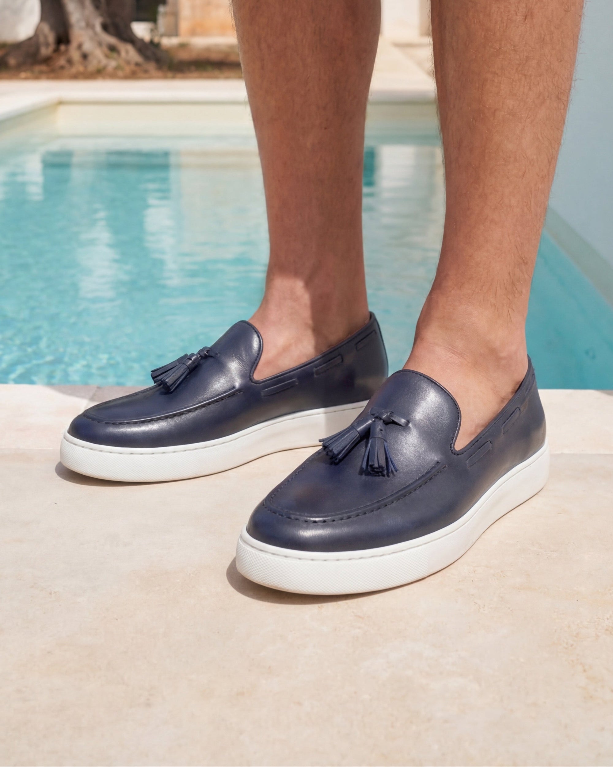 PORTO ROTONDO - Navy Leather