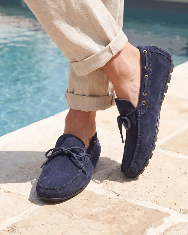 Monza - Navy Suede