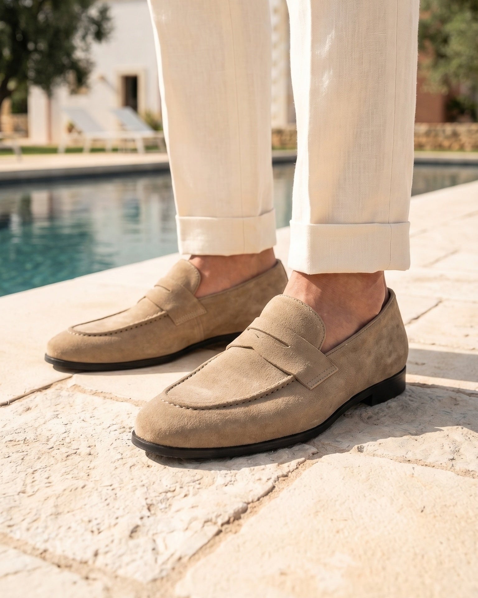 MONTEROSSO - Taupe semiš