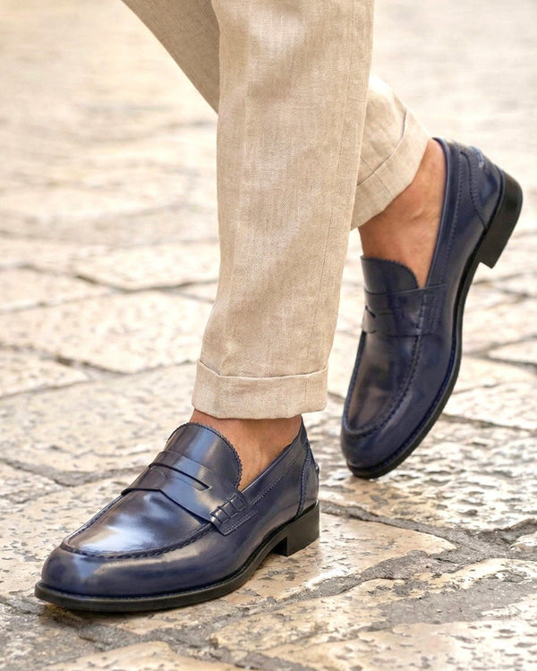 Dark VERNAZZA - Navy Abrasivato