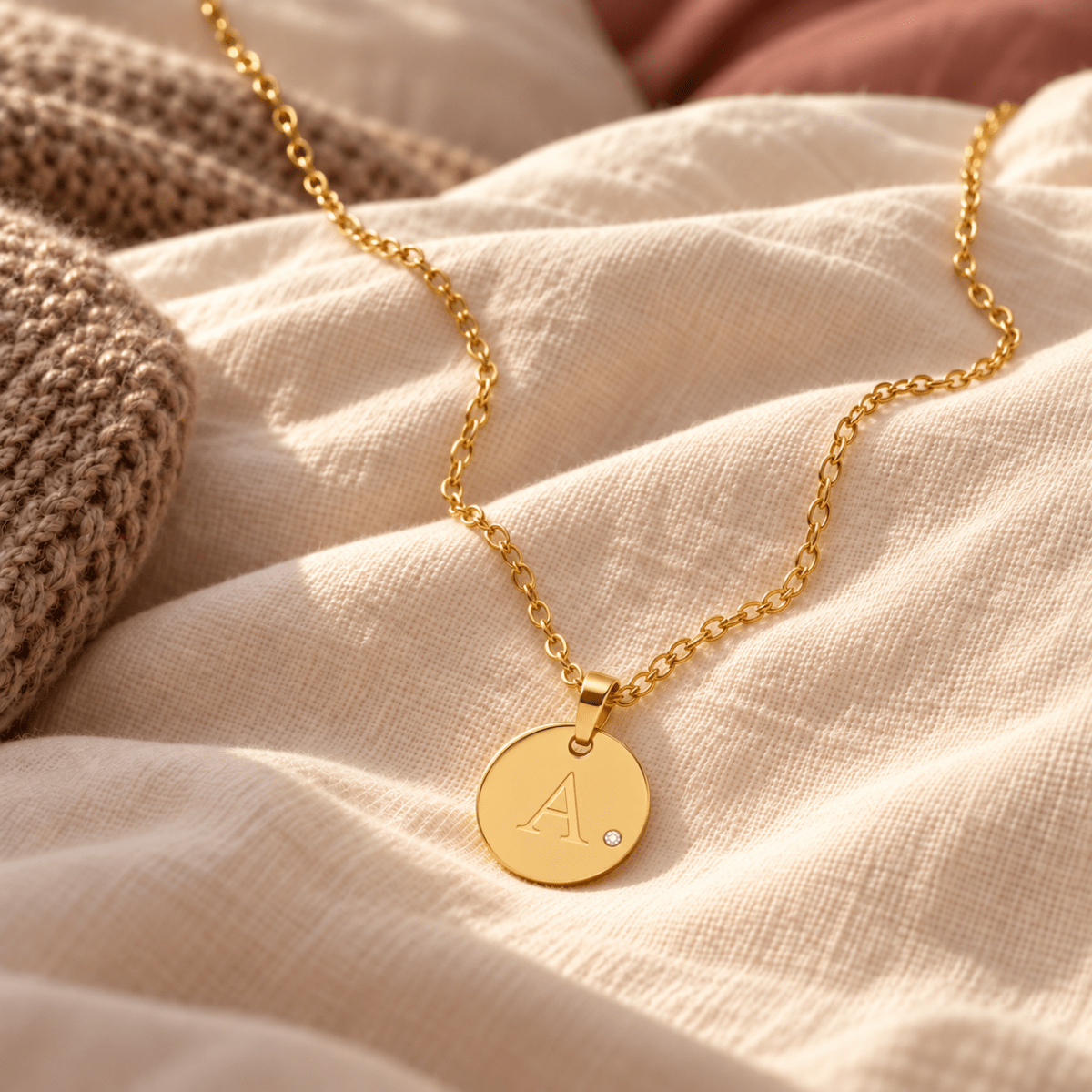 Ogrlica z začetnico – Letter Charm - PUFFI