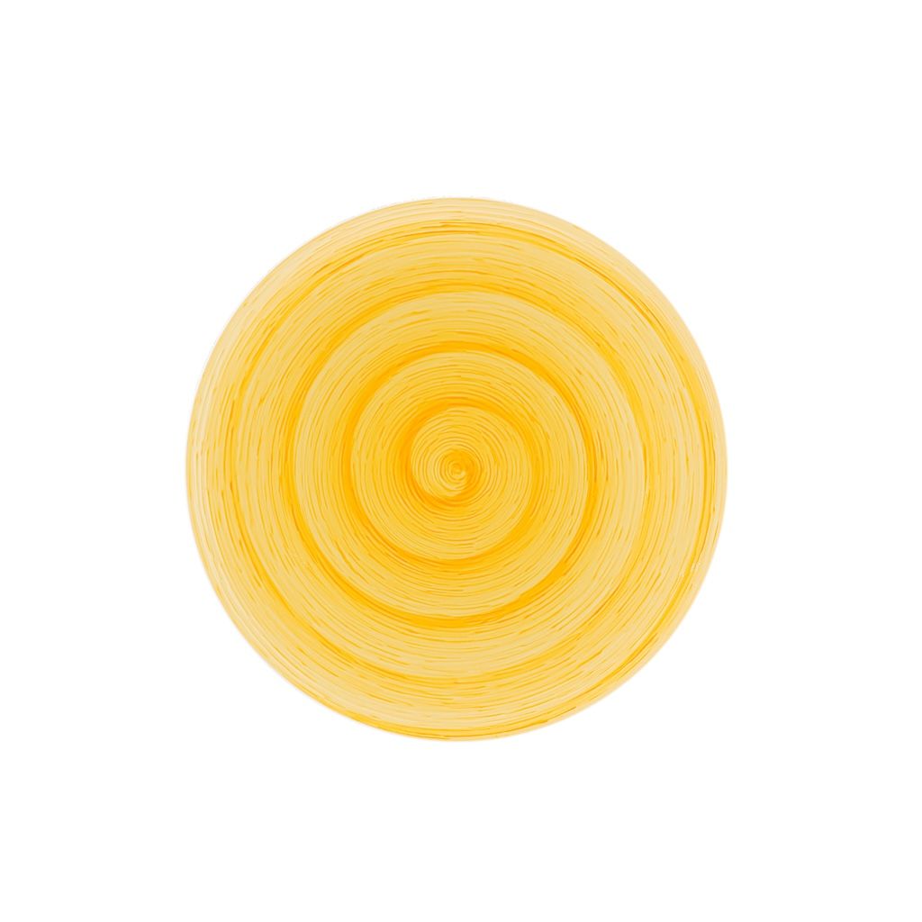 DESSERT PLATE - YELLOW - MEMENTO TABLE VERTIGO