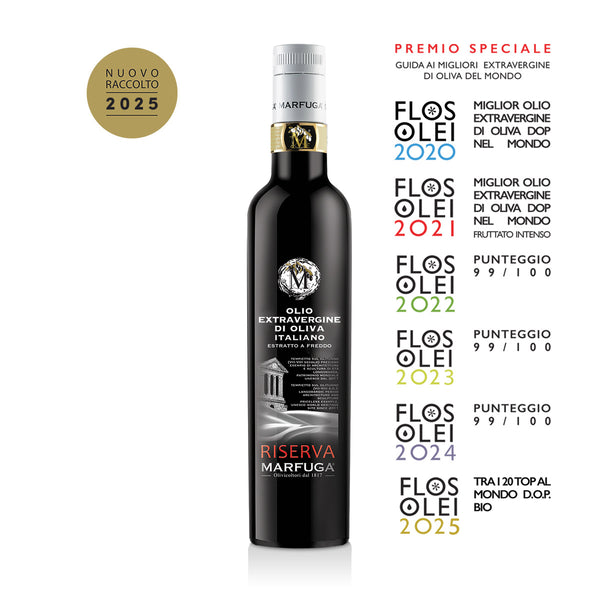 Olio extravergine di oliva italiano DOP Umbria RISERVA MARFUGA - Marfuga