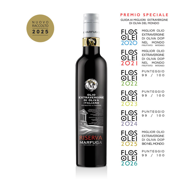 Olio extravergine di oliva italiano DOP Umbria RISERVA MARFUGA - Marfuga