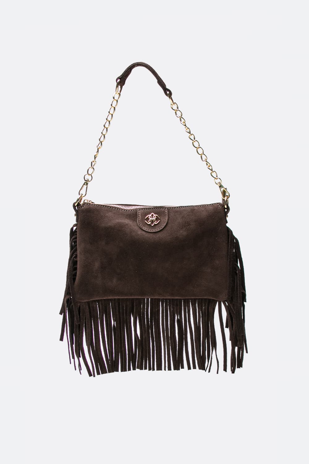 Opéra Suede Fringe Dark Brown