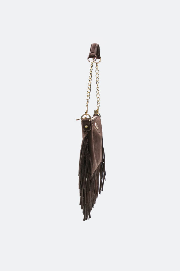 Opéra Suede Fringe Dark Brown