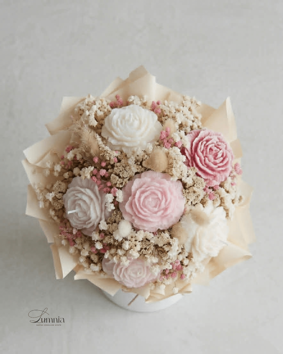 Bouquet of Candles - Pink