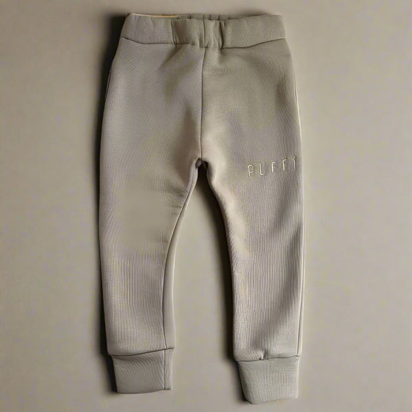 Otroška hlače - Sweatpants debele BEIGE - PUFFI