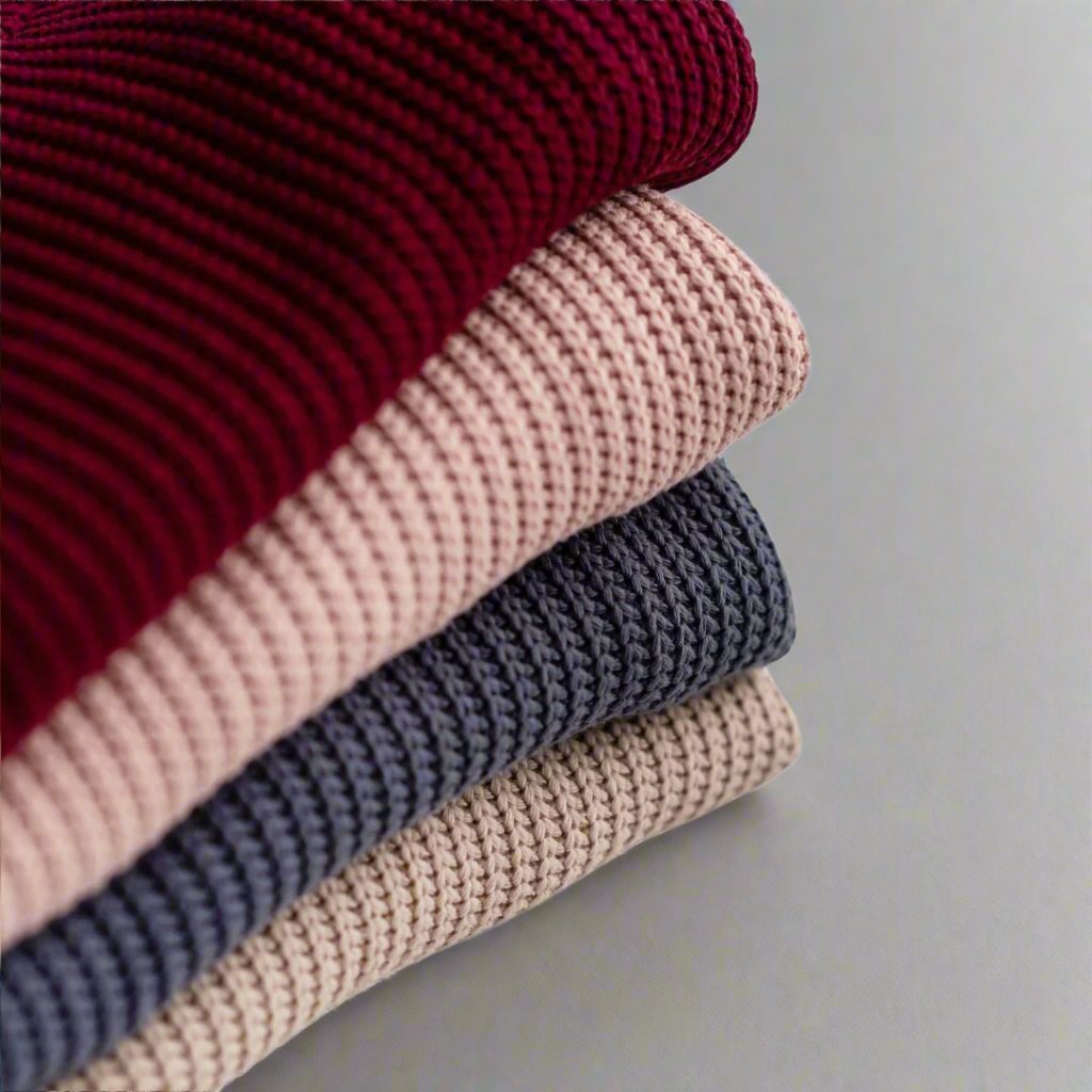 Otroška Jopa - Cable Knit Bordeaux - PUFFI