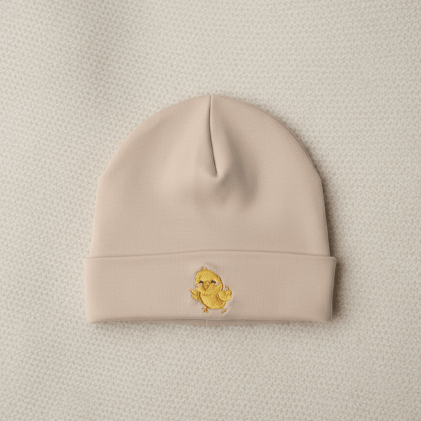 Otroška kapa Beanie - Piščanček - PUFFI