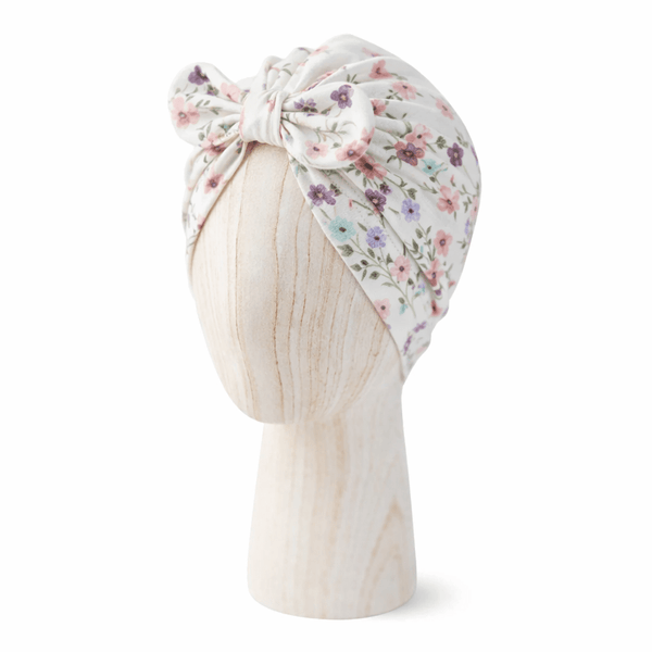 Otroška kapa Turban - BOW Sakura Flower - PUFFI