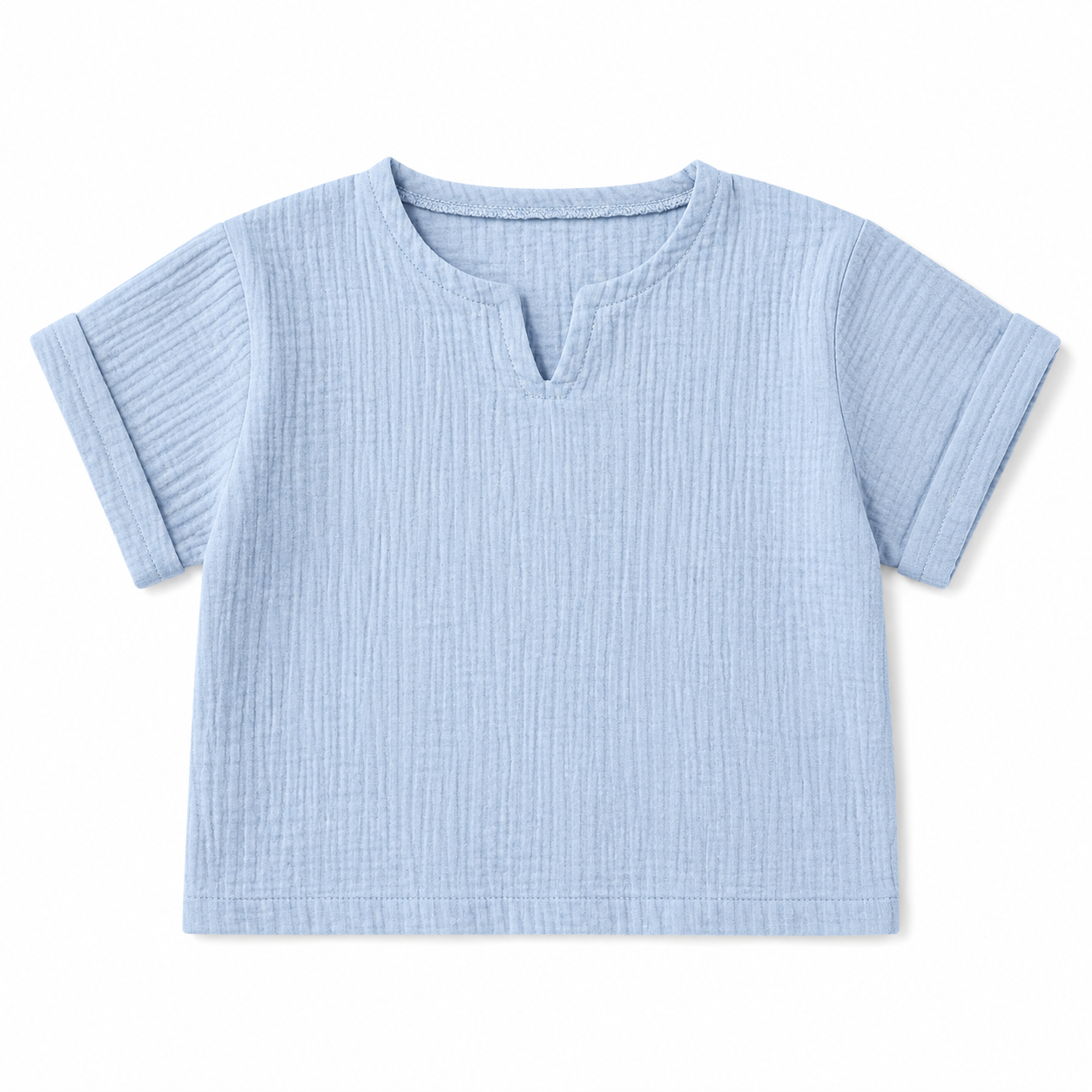 Otroška majica Breeze Sky Blue v svetlo modri barvi za poletne dni.