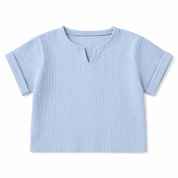 Otroška majica Breeze Sky Blue v svetlo modri barvi za poletne dni.