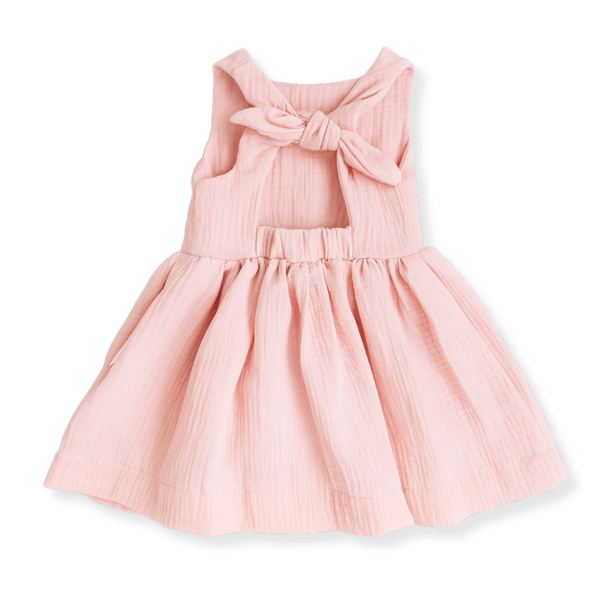 Otroška oblekica blossom, Muslin Powder Pink - PUFFI