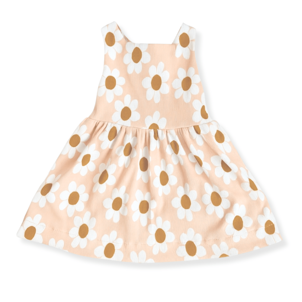 Otroška oblekica blossom, Ribbed Big Daisy - PUFFI