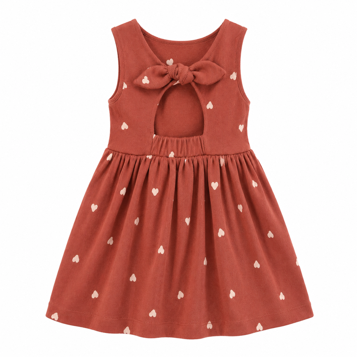 Otroška oblekica blossom, Ribbed Hearts - PUFFI