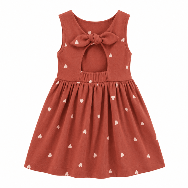 Otroška oblekica blossom, Ribbed Hearts - PUFFI