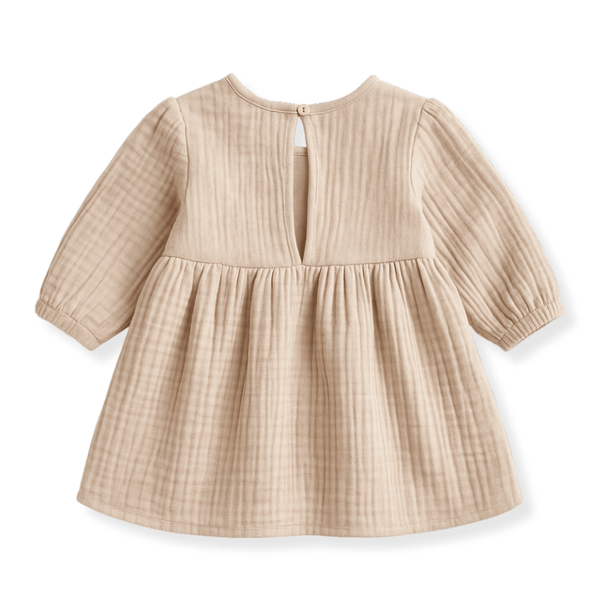 Otroška oblekica muslin - Svetlo bež - PUFFI