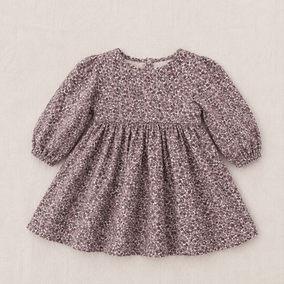 Otroška oblekica muslin - Vintage Berry - PUFFI