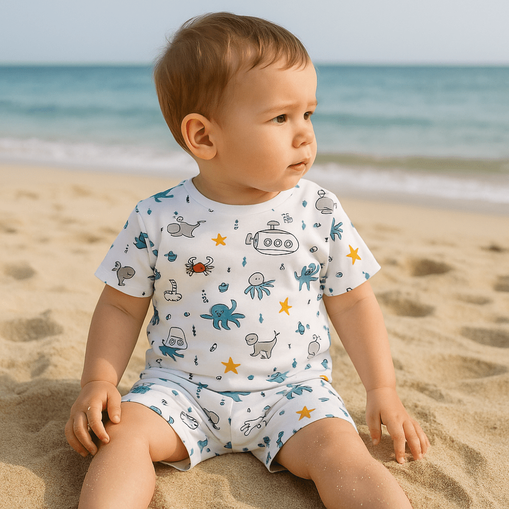 Otroške kopalne kratke hlače, Sea Life UPF50+ - PUFFI