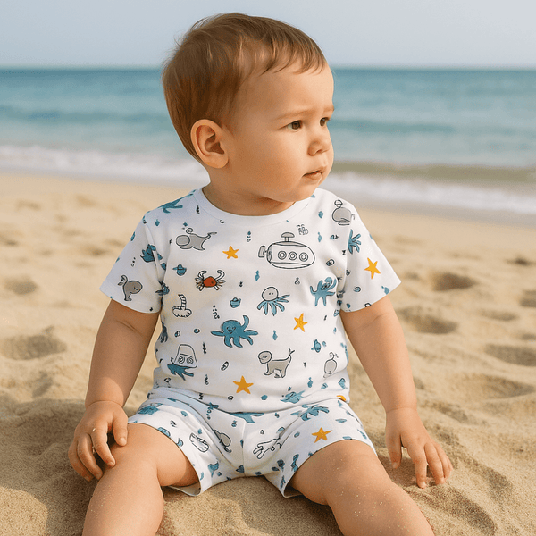 Otroške kopalne kratke hlače, Sea Life UPF50+ - PUFFI