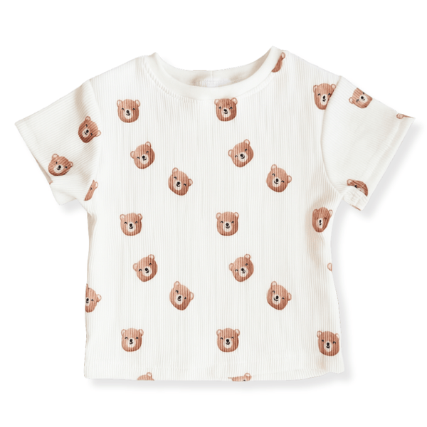 Otroški kratki rokavi Ribbed MEDO - PUFFI