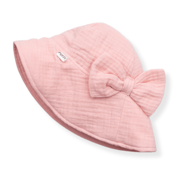 Otroški poletni klobuček z mašno, Rose - PUFFI