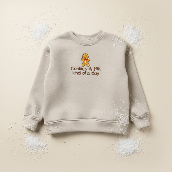 Otroški pulover - Cookies & milk kind of day - PUFFI